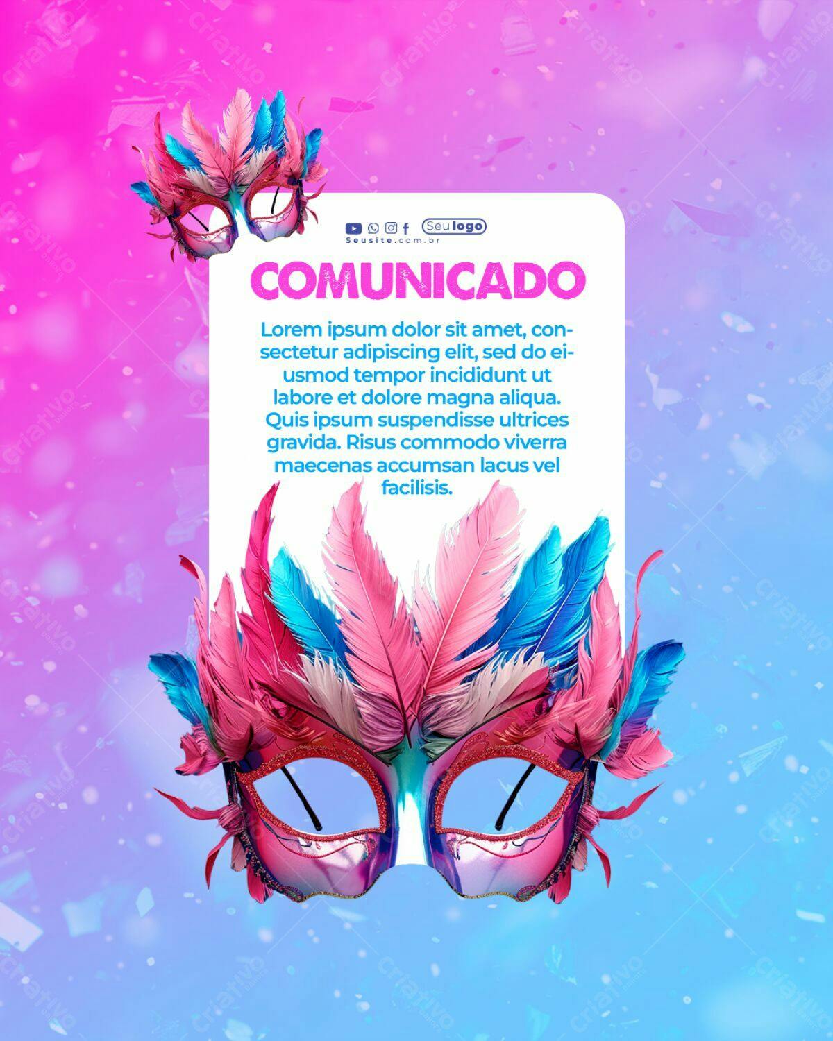 Flyer Carnaval PSD Editável