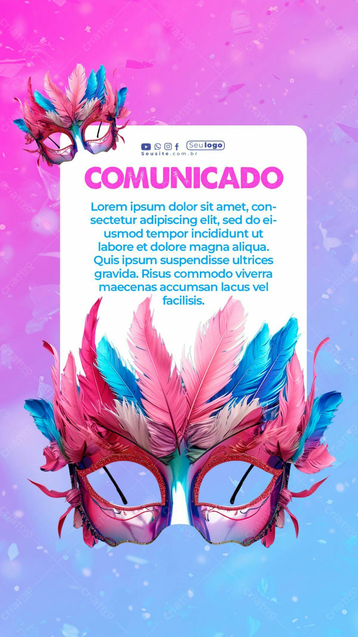 Flyer Carnaval PSD Editável