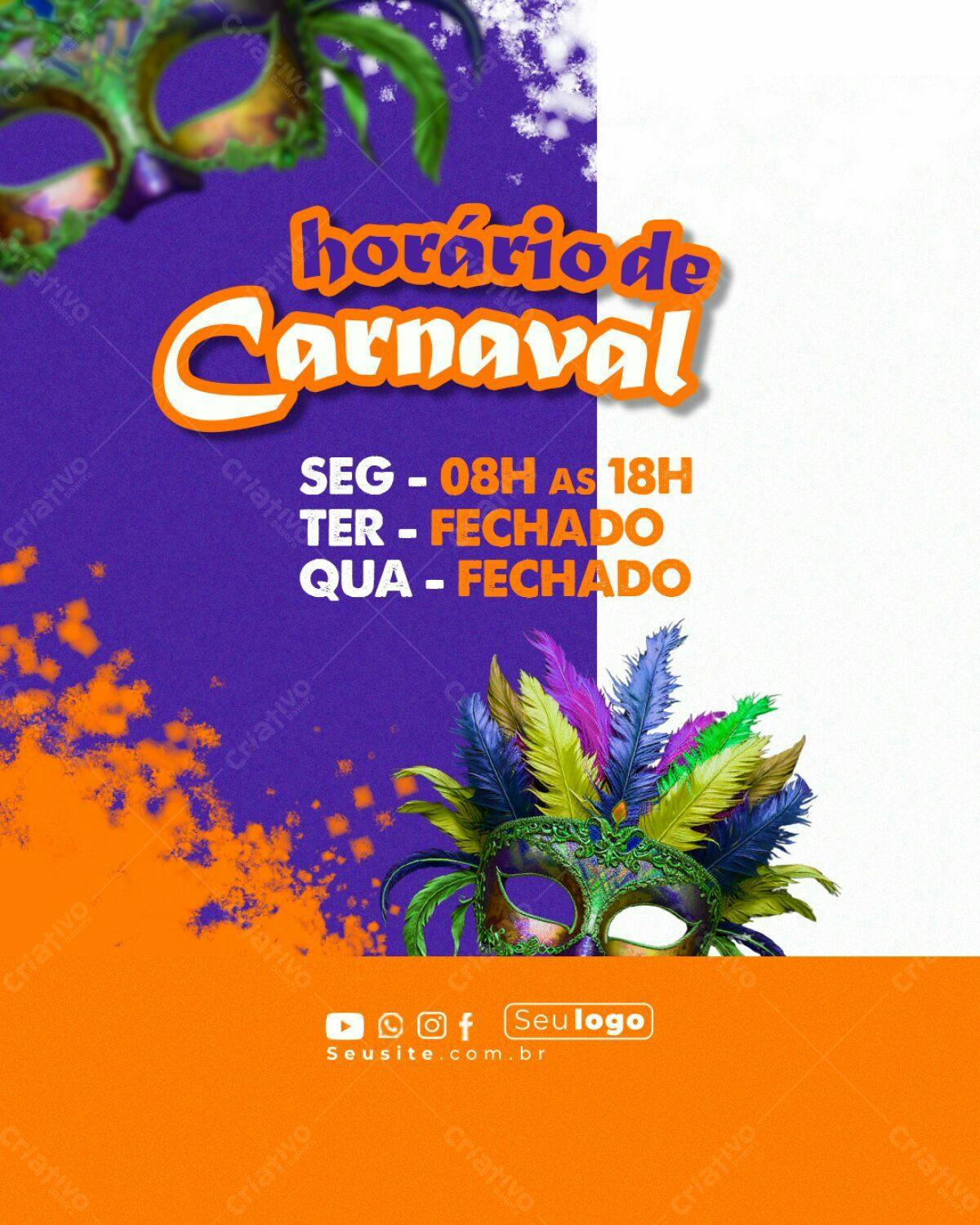 Flyer Carnaval PSD Editável