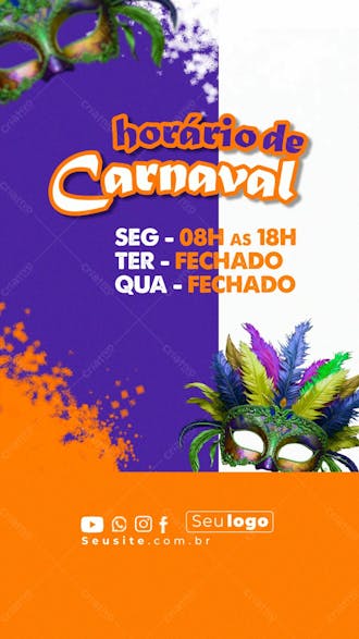 01 horario de carnaval storys