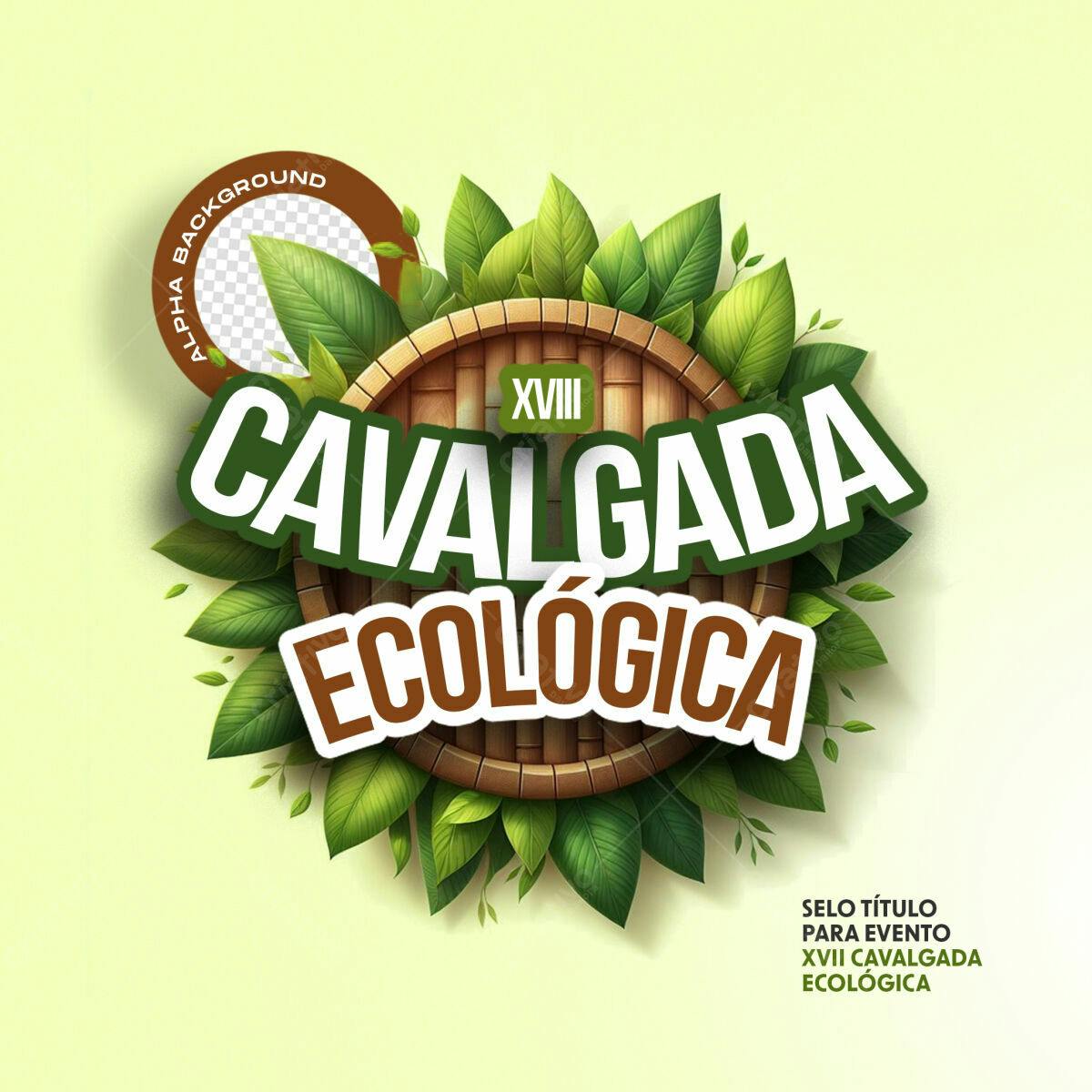 Flyer para Cavalgada Ecológica PSD Editável