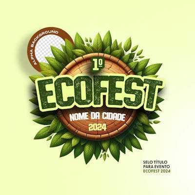 Selo Titulo Para Evento   Ecofest 2024