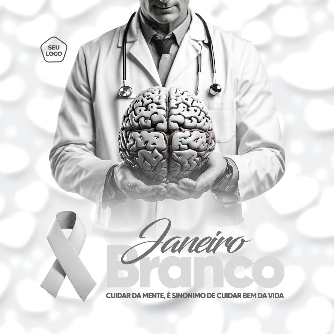 Flyer Janeiro Branco PSD Editável