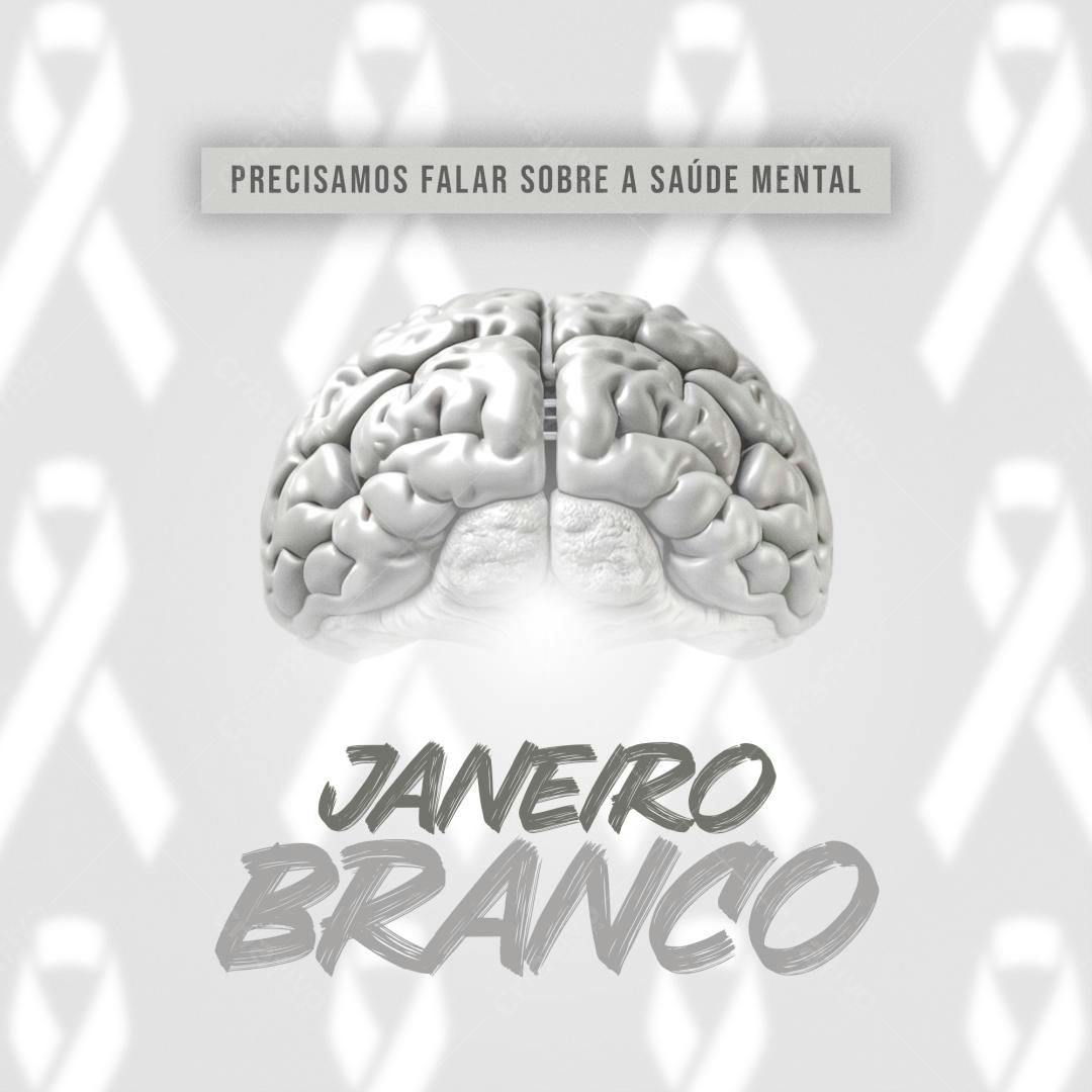 Flyer Janeiro Branco PSD Editável