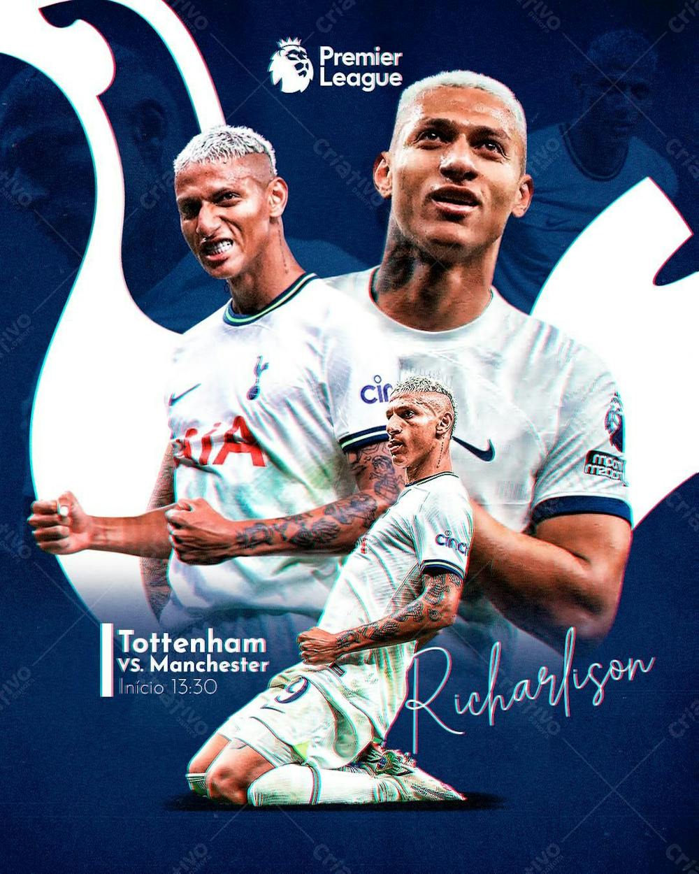 Richarlison Tottenham Premier League Psd