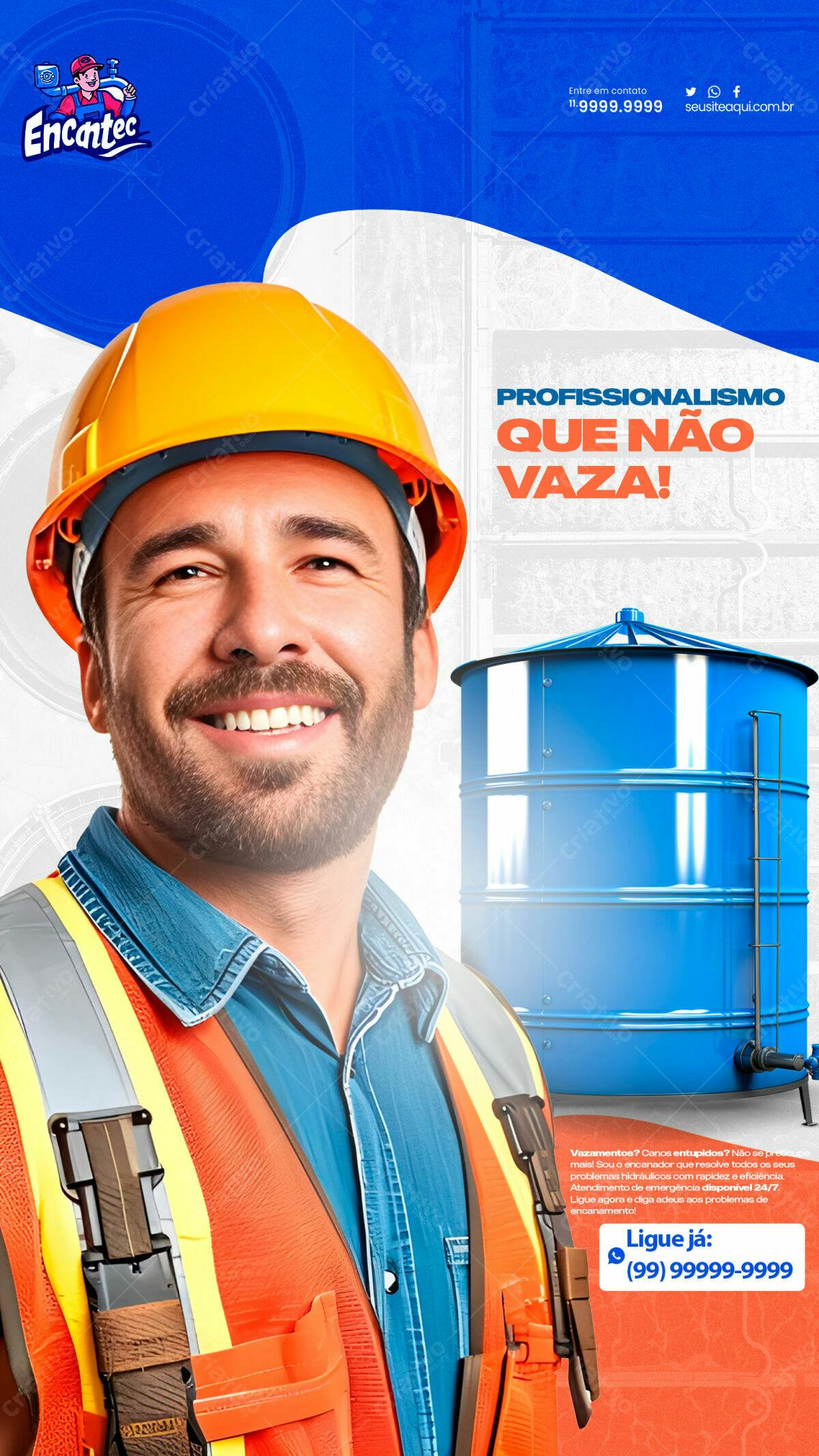 Flyer Encanador Profissional PSD Editável