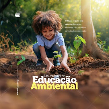 Social media dia mundial da educação ambiental cultive o respeito pela natureza