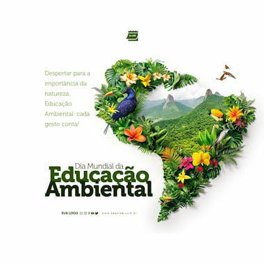 Social media dia mundial da educação ambiental cada gesto conta