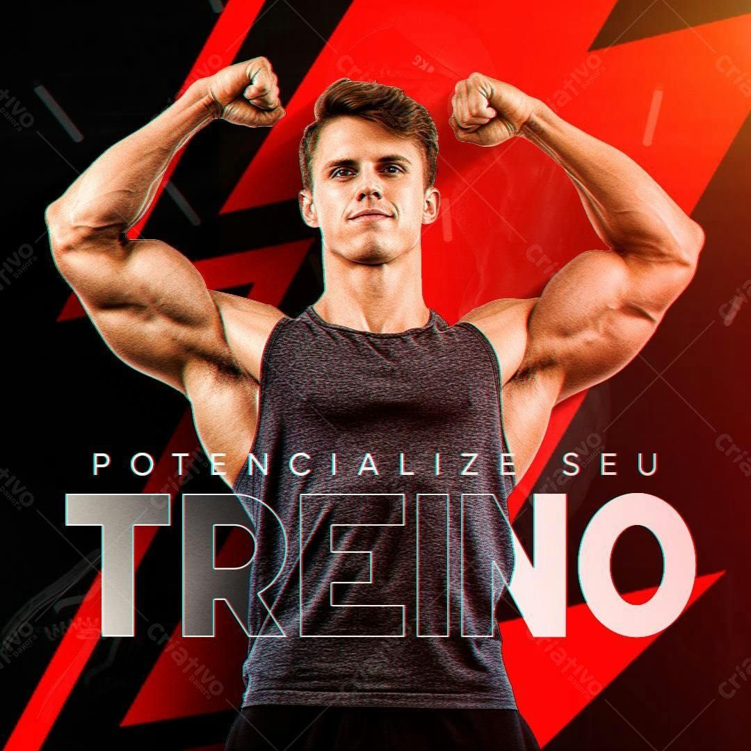 Post para Academia Treino PSD Editável