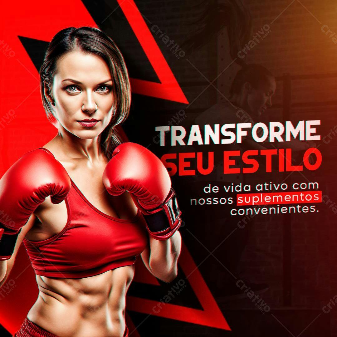 Post para Academia PSD Editável