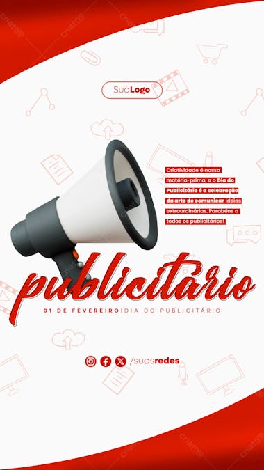 Dia do publicitário social media post story