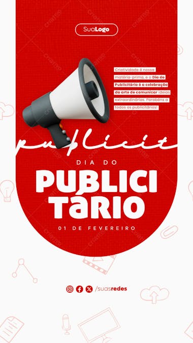 Dia do publicitário social media post story