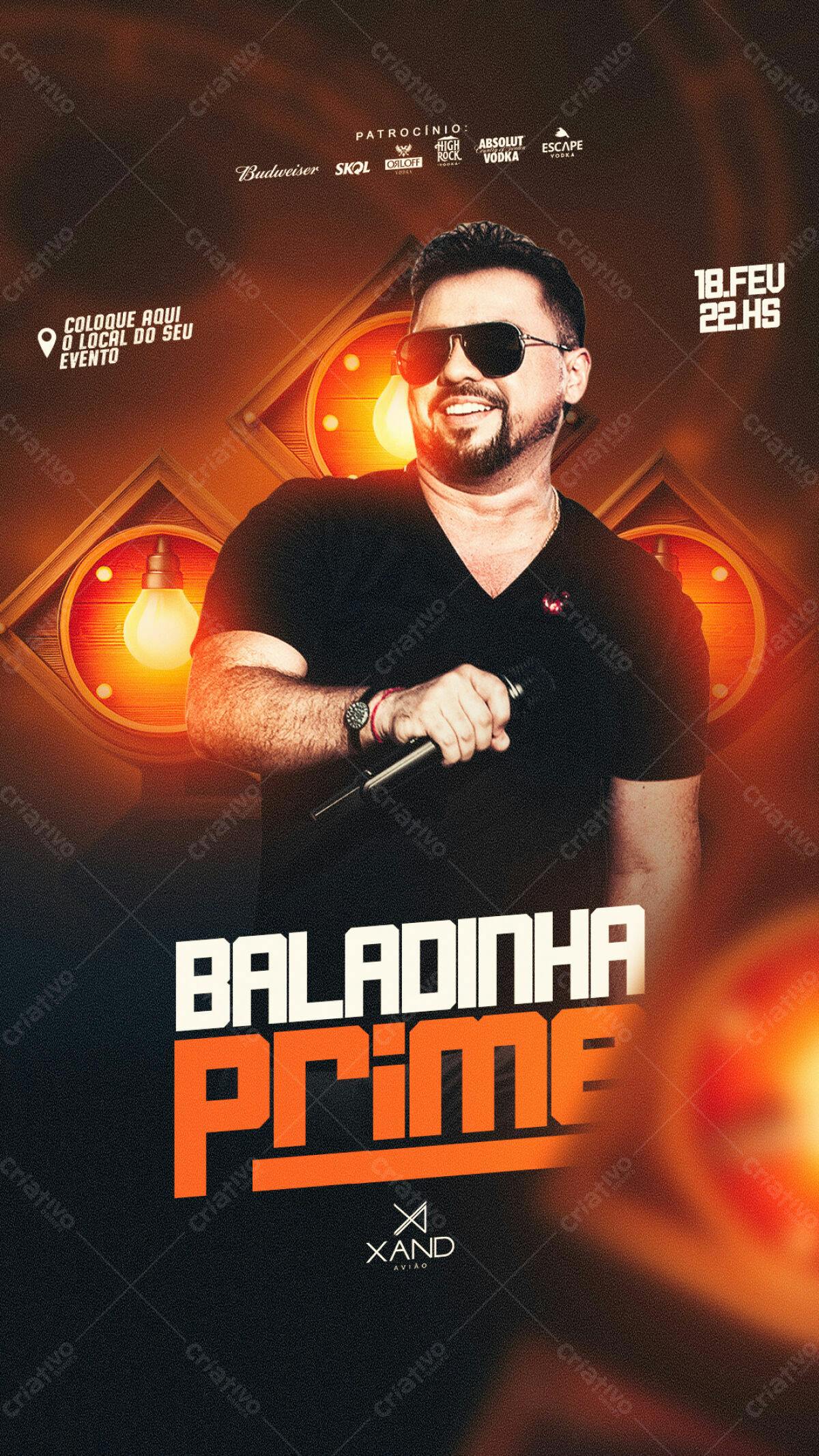 Flyer para Festa Baladinha Prime PSD Editável