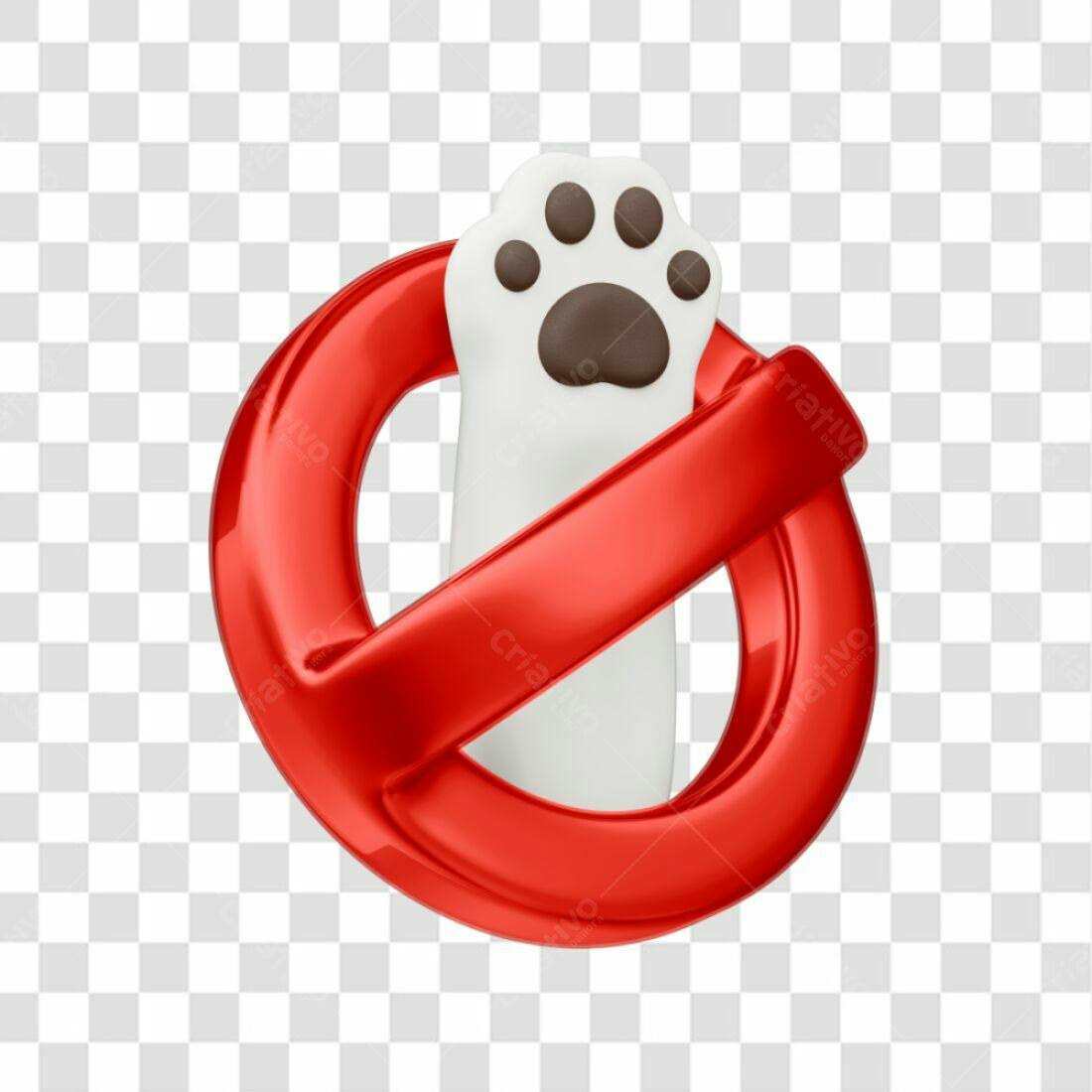 Icone Proibido Animais PNG com fundo transparente