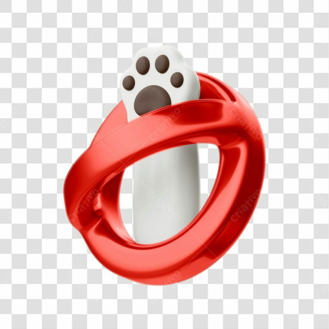 Ícone Patinha de Gato Proibido PNG com fundo transparente