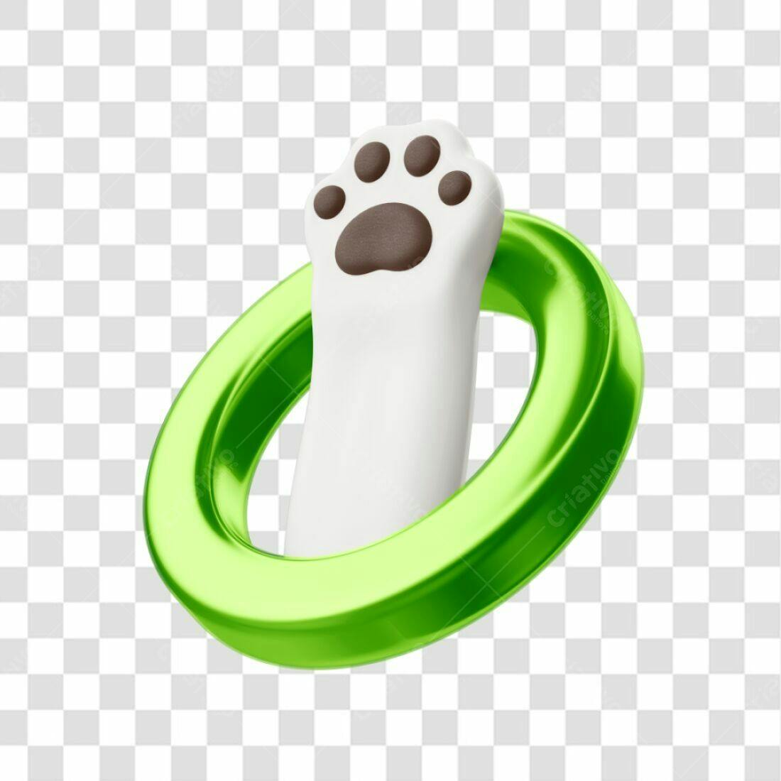 Icone Patinha Verde PNG com fundo transparente