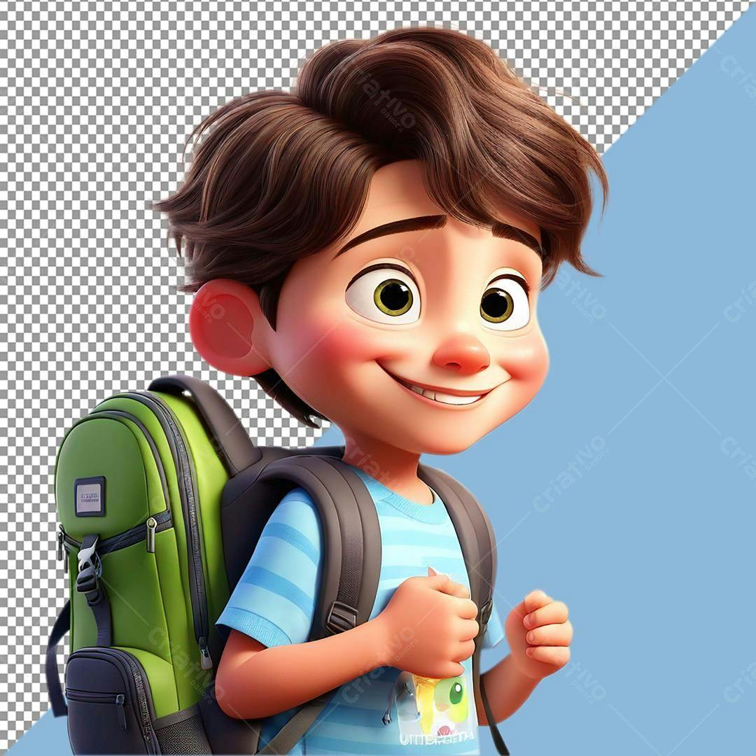 Icone Criança mochila PNG com fundo transparente