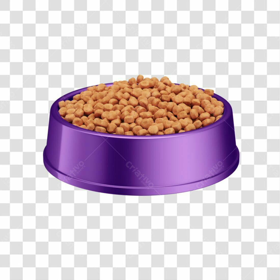 Icone Pet Food Ração em Pote Roxo PNG com fundo transparente