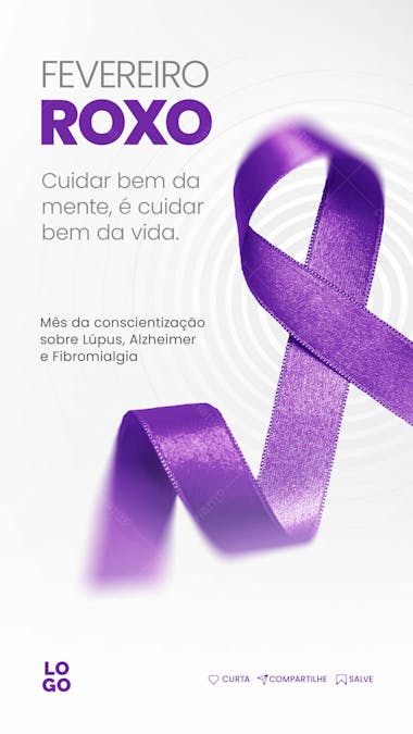 Campanha | fevereiro roxo social media