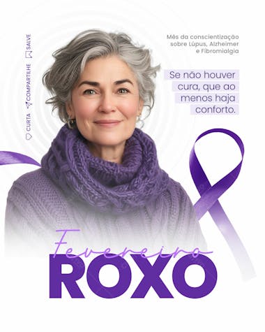 Campanha | fevereiro roxo social media