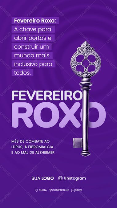 Campanha | fevereiro roxo social media