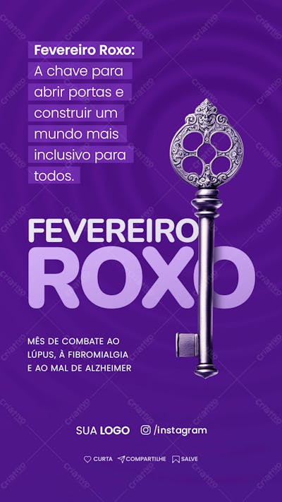 CAMPANHA | FEVEREIRO ROXO -  SOCIAL MEDIA