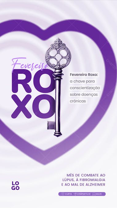 Campanha | fevereiro roxo social media