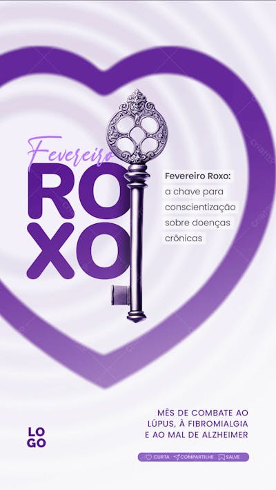 CAMPANHA | FEVEREIRO ROXO -  SOCIAL MEDIA