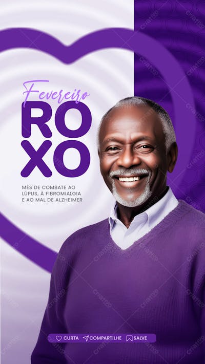 CAMPANHA | FEVEREIRO ROXO -  SOCIAL MEDIA