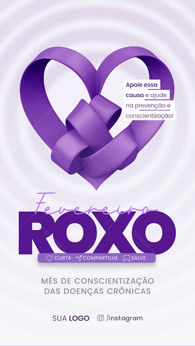 Campanha | fevereiro roxo social media