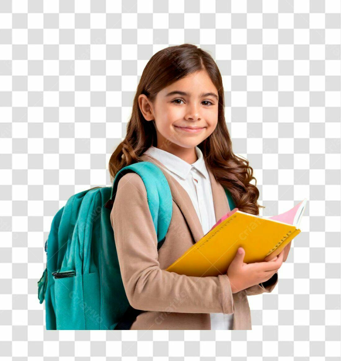 Imagem PNG com fundo transparente Criança estudante