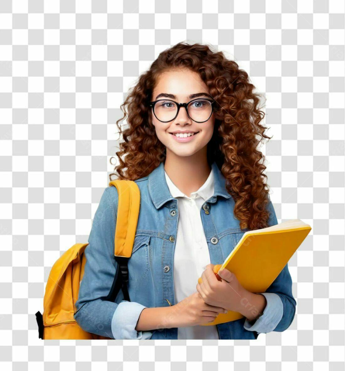 Icone Estudante com Livros PNG com fundo transparente