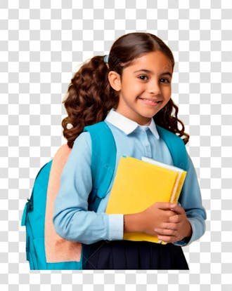 Criança estudante com mochila nas costas 08