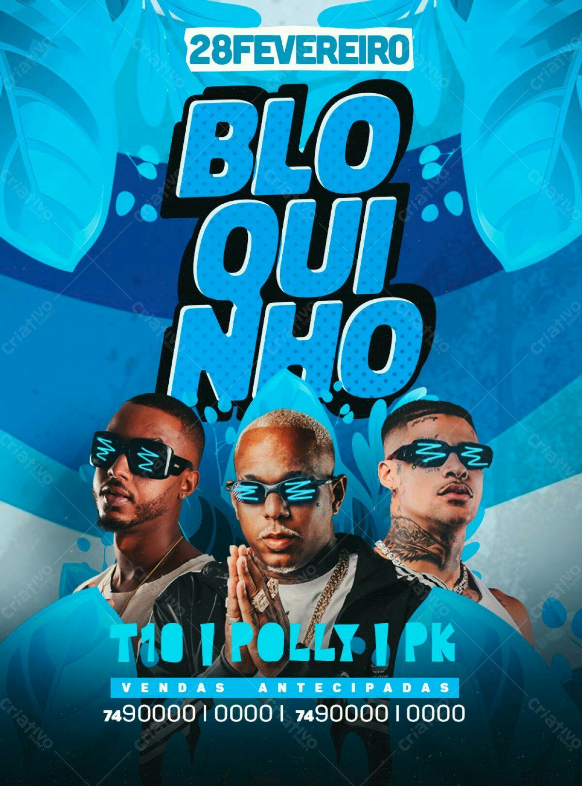 Flyer Bloquinho 28 de Fevereiro PSD Editável