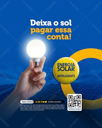 Social media energia solar deixa o sol pagar essa conta