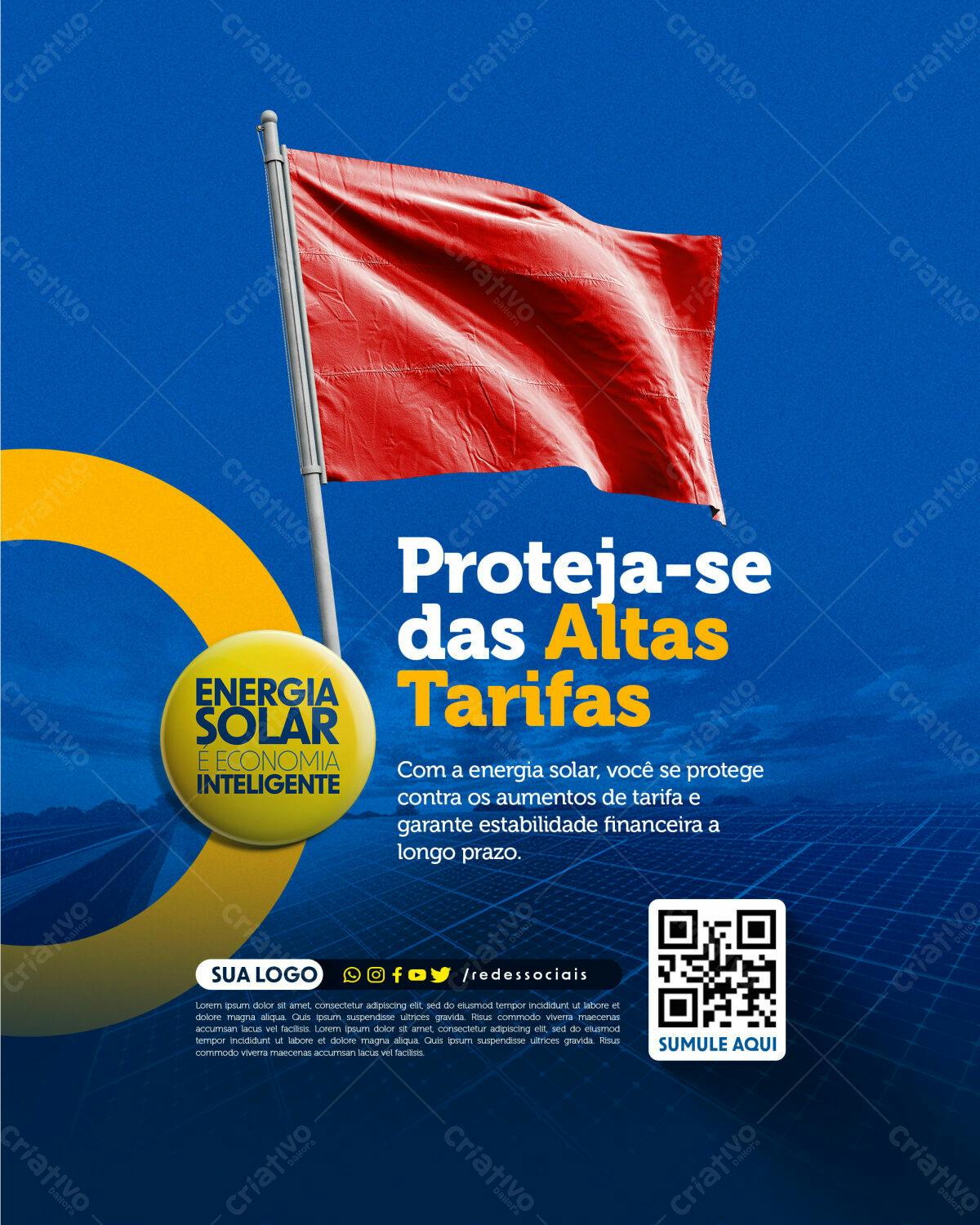 Flyer Energia Solar PSD Editável