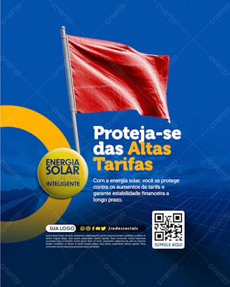 Social media energia solar proteja se das altas tarifas
