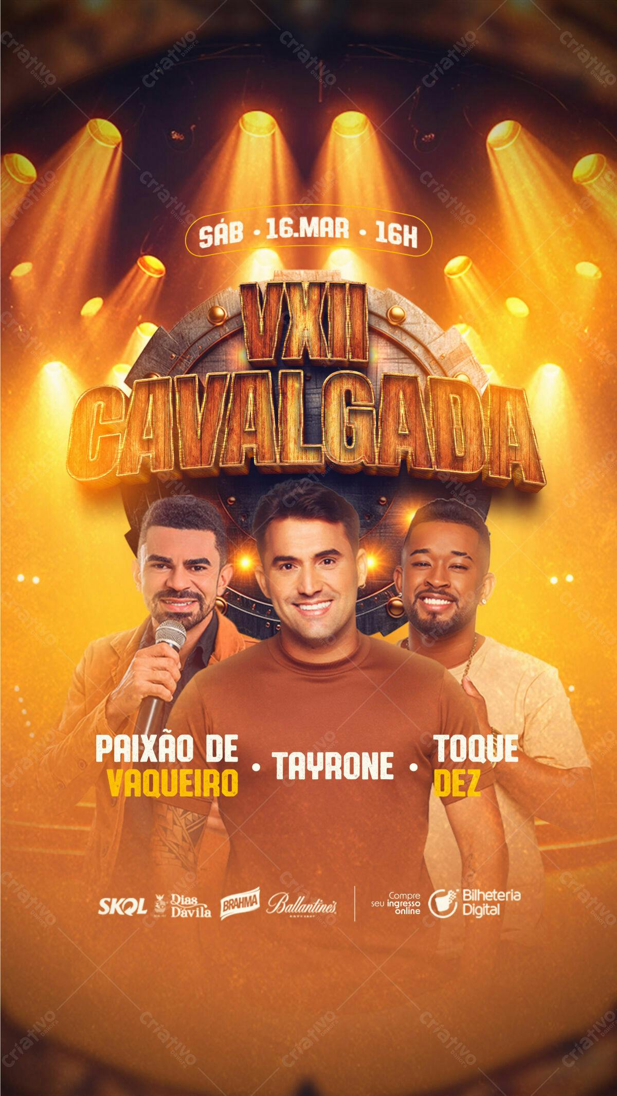 Flyer Cavalgada PSD Editável