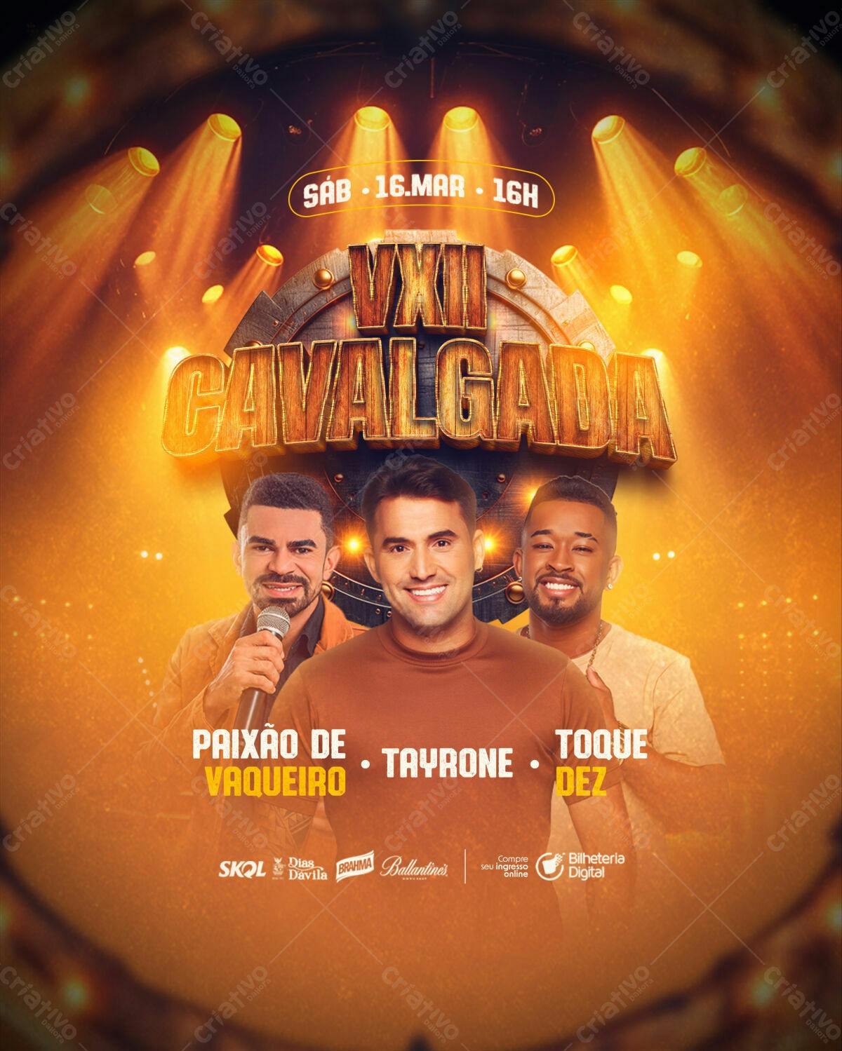 Flyer Cavalgada 2024 PSD Editável