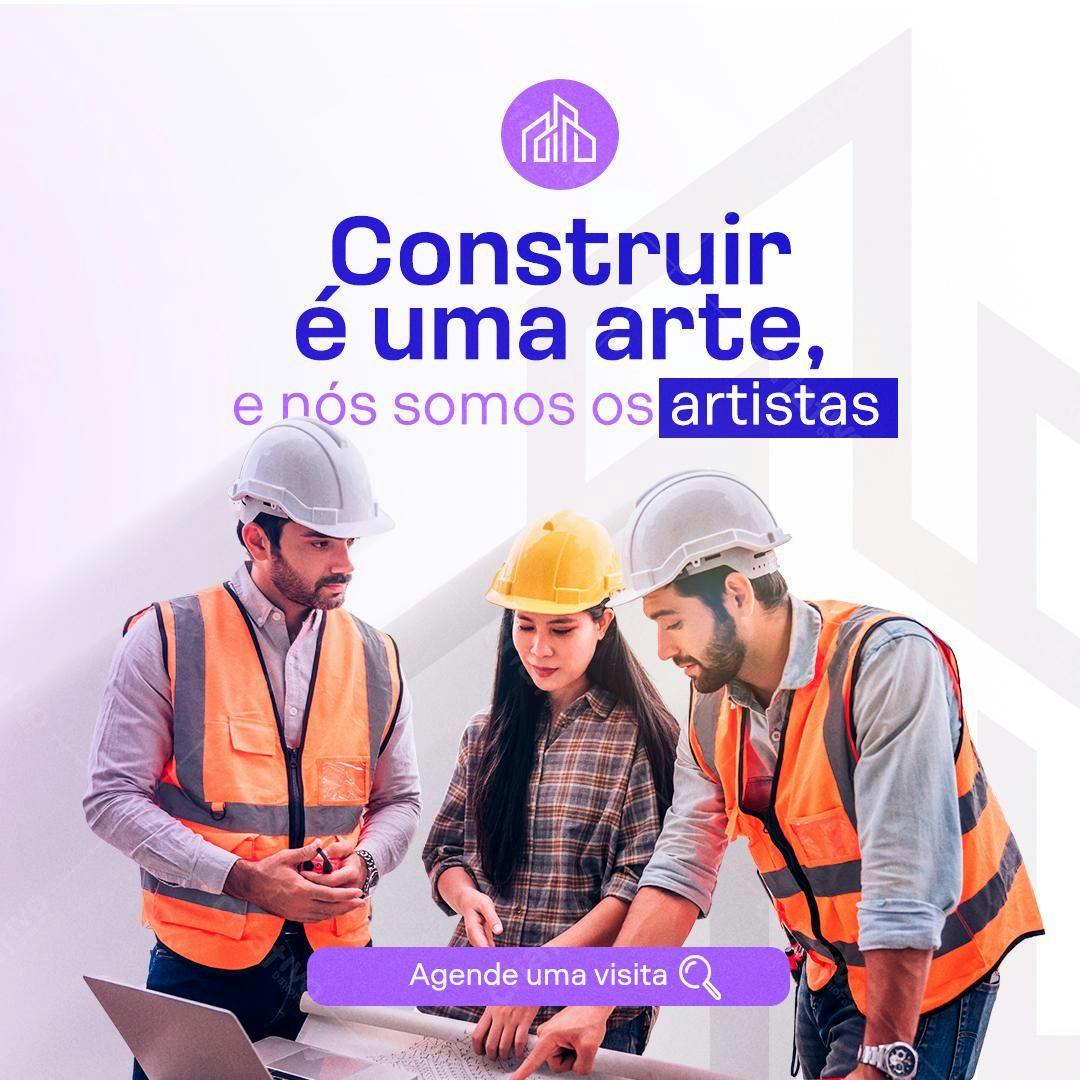 Post para Construção Civil PSD Editável