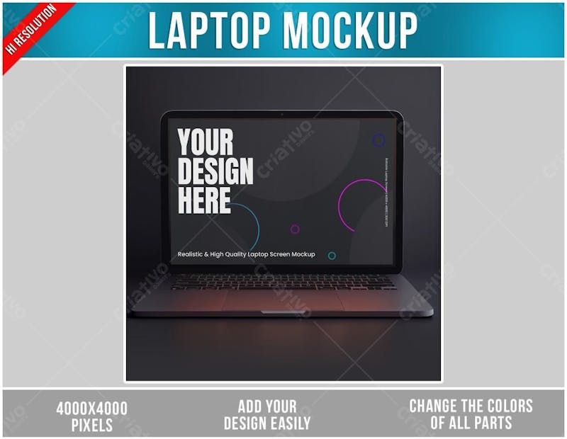 Computador laptop notebook mockup psd