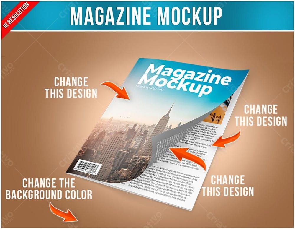 Revista Mockup psd