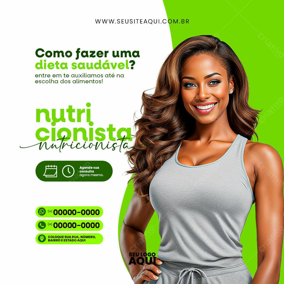 Post para Nutricionista PSD Editável