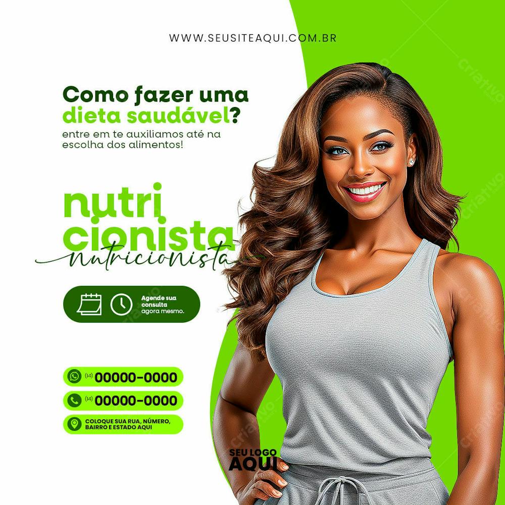 NUTRICIONISTA | DIETA | ALIMENTAÇÃO | PSD EDITÁVEL