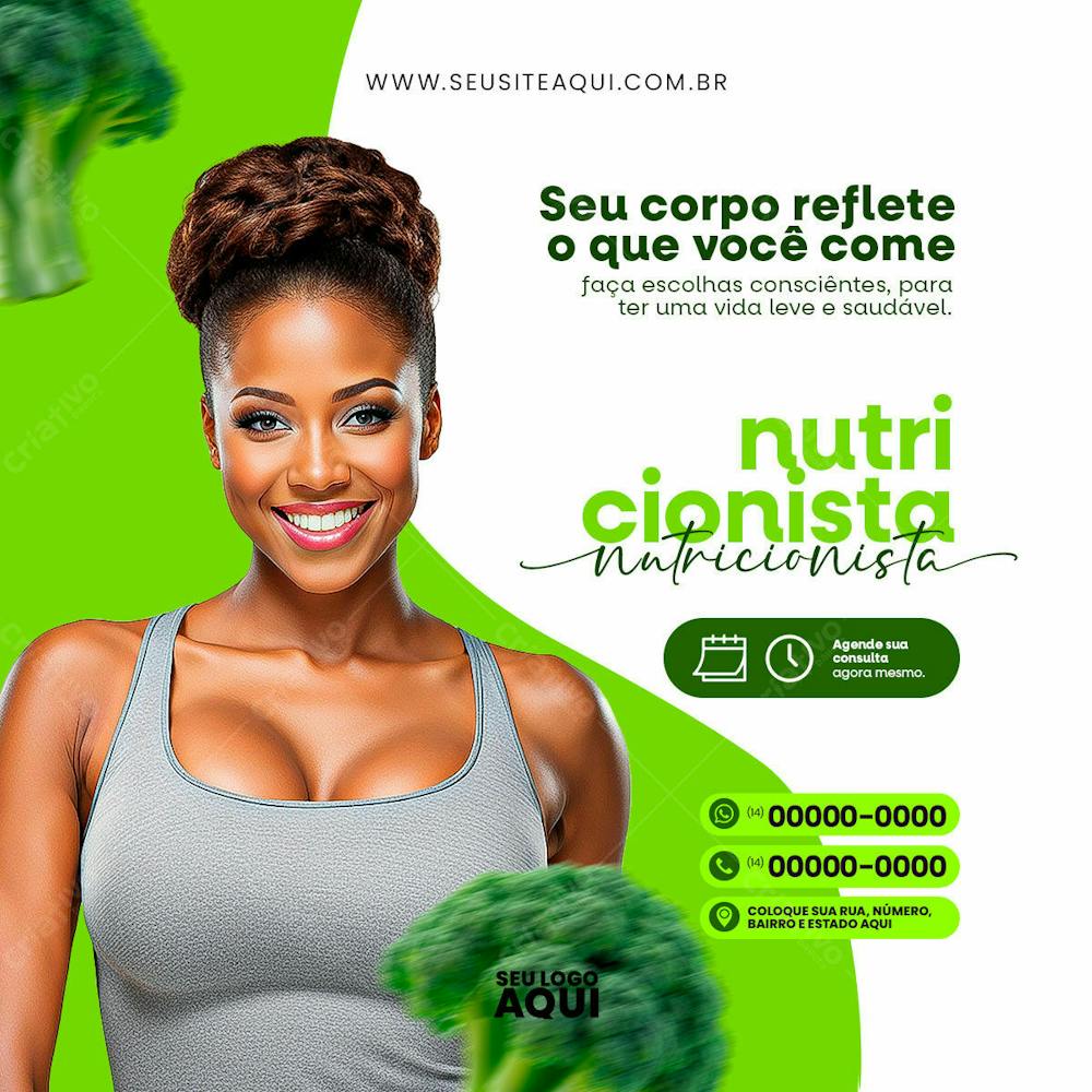 NUTRICIONISTA | DIETA | ALIMENTAÇÃO | PSD EDITÁVEL