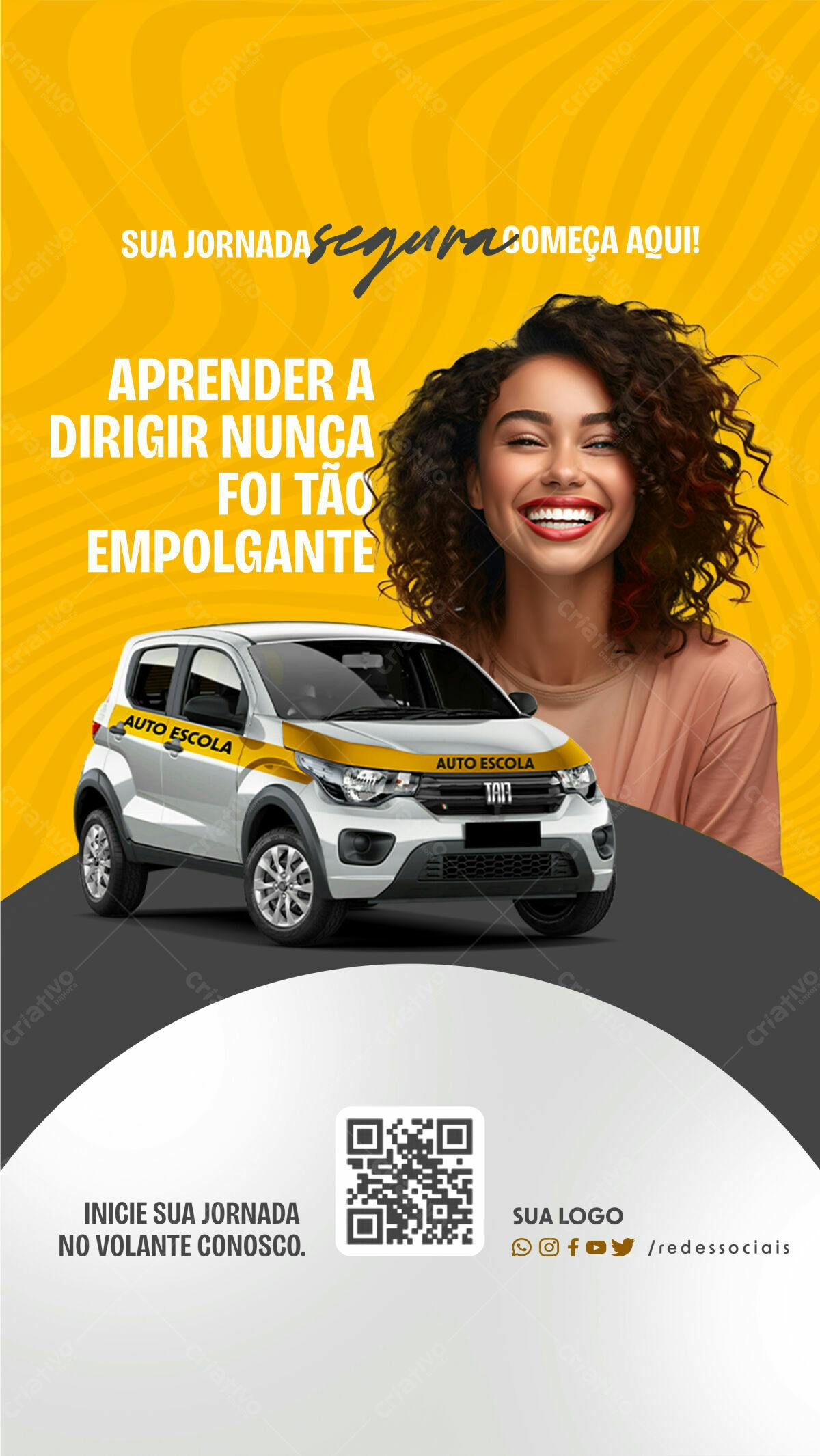 Flyer Auto Escola PSD Editável