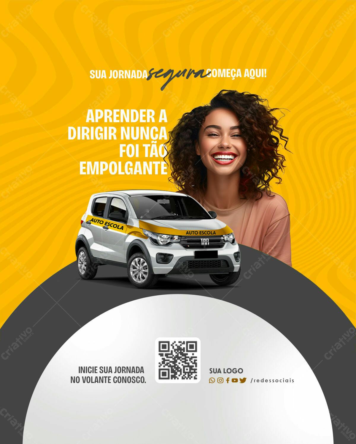 Flyer Autoescola PSD Editável