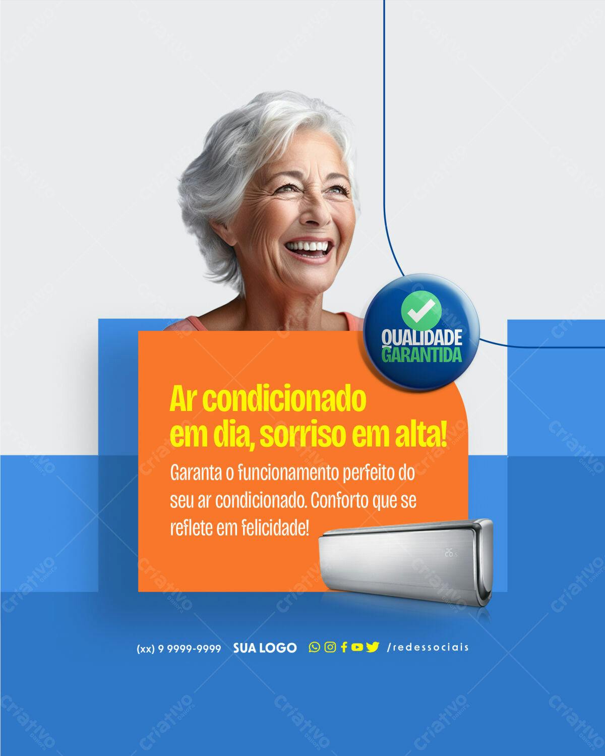 Flyer Ar Condicionado PSD Editável