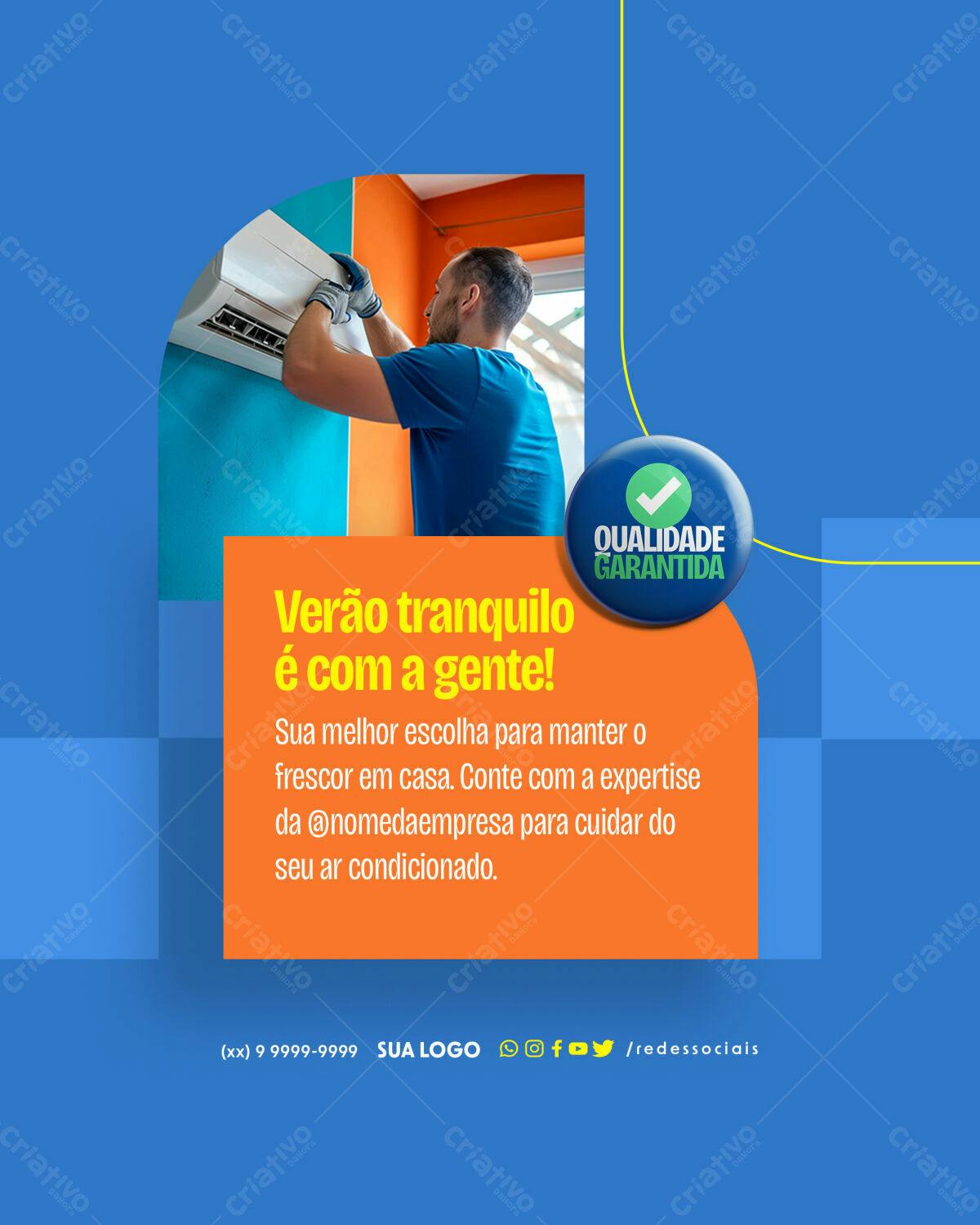 Post para Redes Sociais Verão PSD Editável