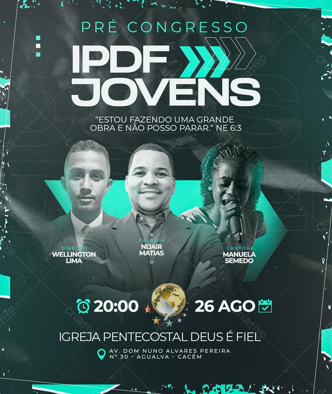 Flyer para Pré Congresso IPDJ Jovens PSD Editável